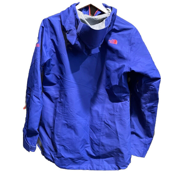 The North Face Blue Steep Series Hooded Recco Ski Hyvent Alpha Jacket Size M - Picture 2 of 5